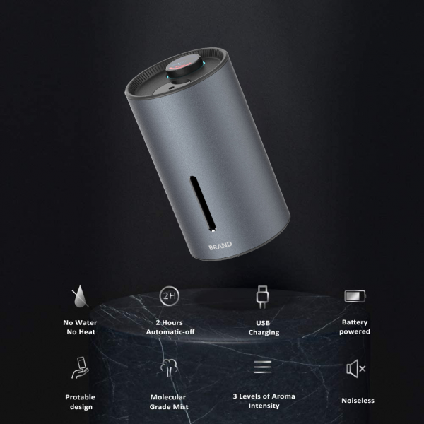 USB Cordless Atomizer Waterless Essential Oils Diffuser